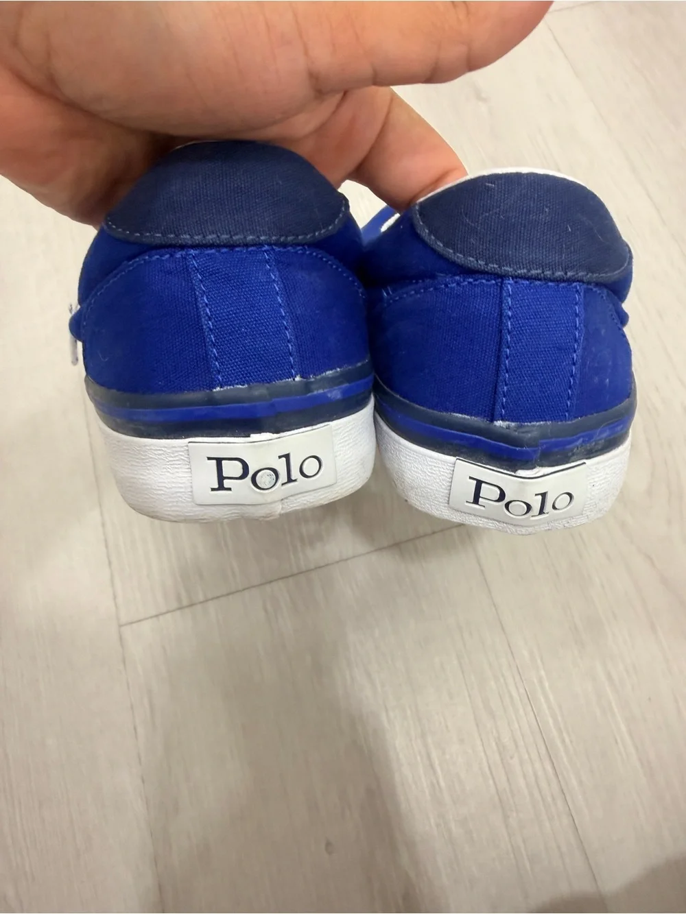 Polo‎ Ralph Lauren Thornton Blue Canvas Sneakers Casual Shoes Women’s 7.5D